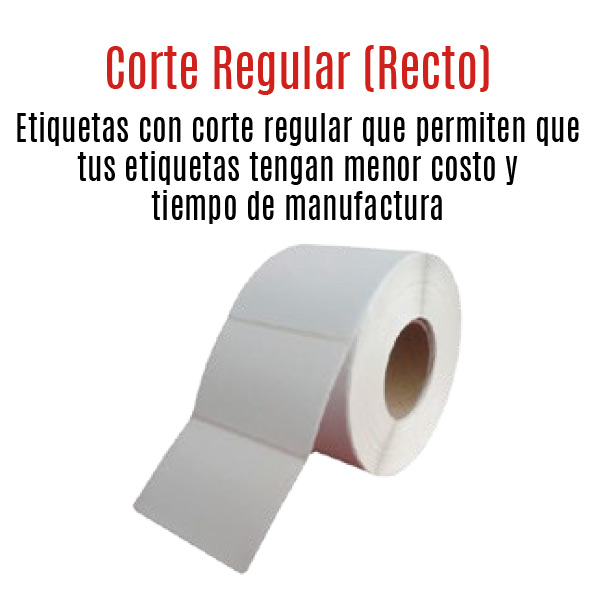 Etiqueta corte rectangular